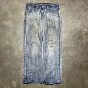 Vintage Y2k Point Zero Baggy Loose Fit Faded Jeans 36x33